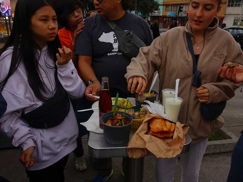 Streetfood in Quito, Ecuador